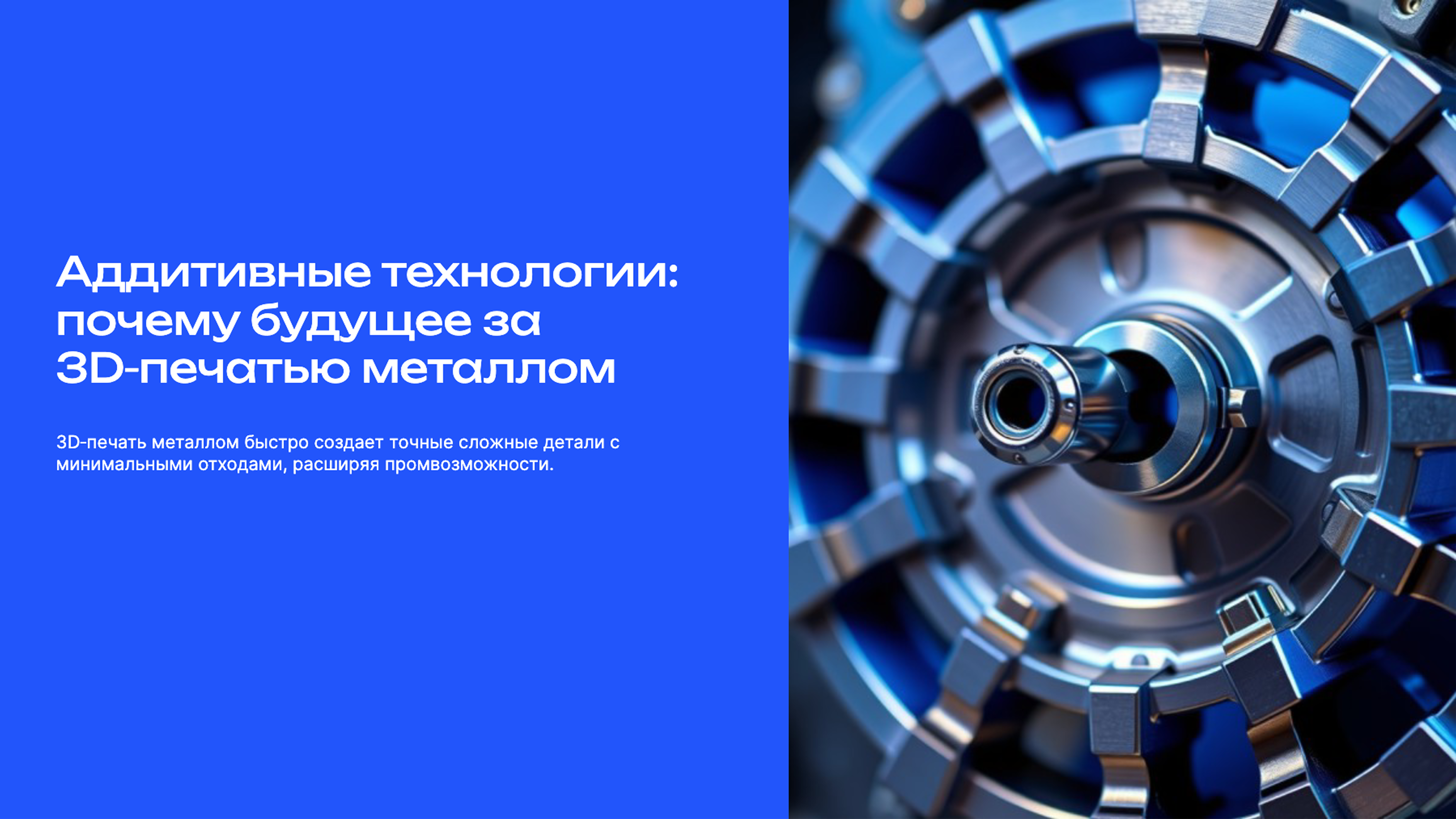 Слайд 1: Аддитивные технологии: почему будущее за 3D-печатью металлом