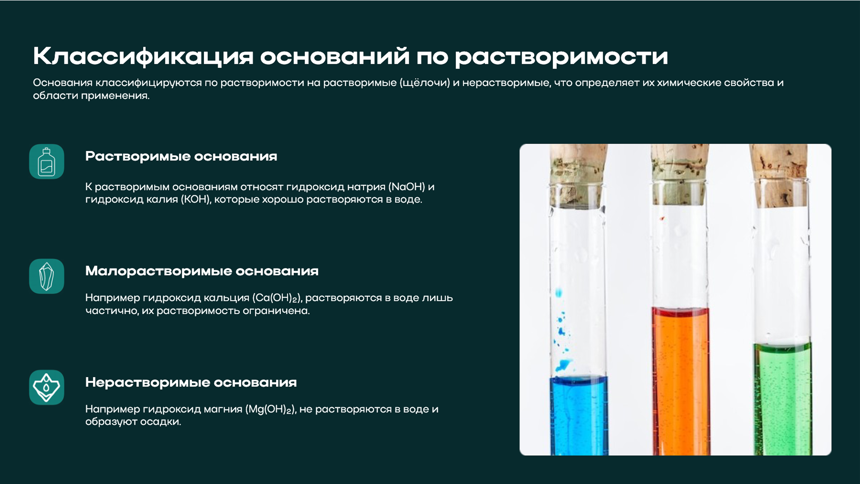 Слайд 4: Основания