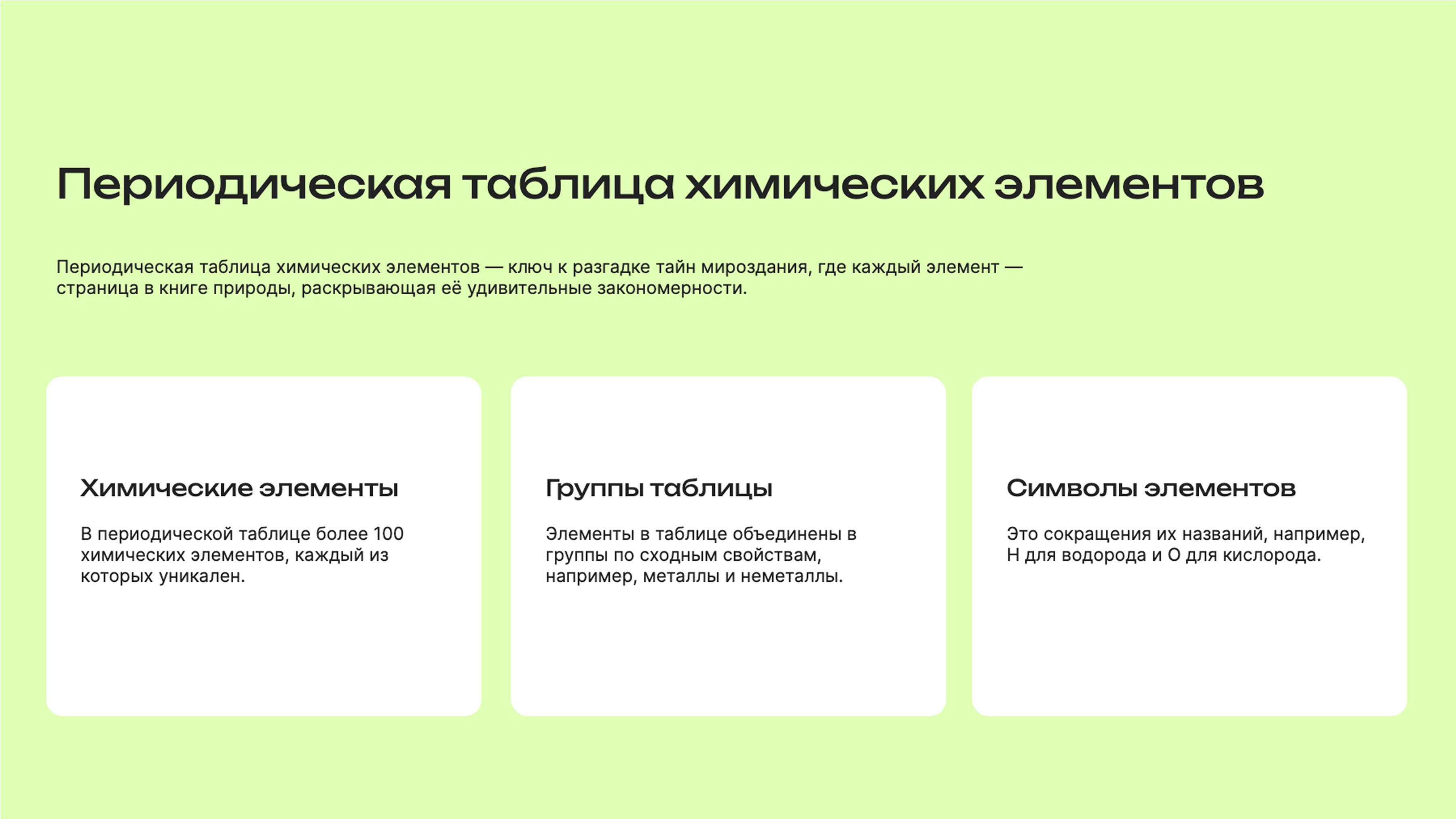 Слайд 6: Периодическая таблица