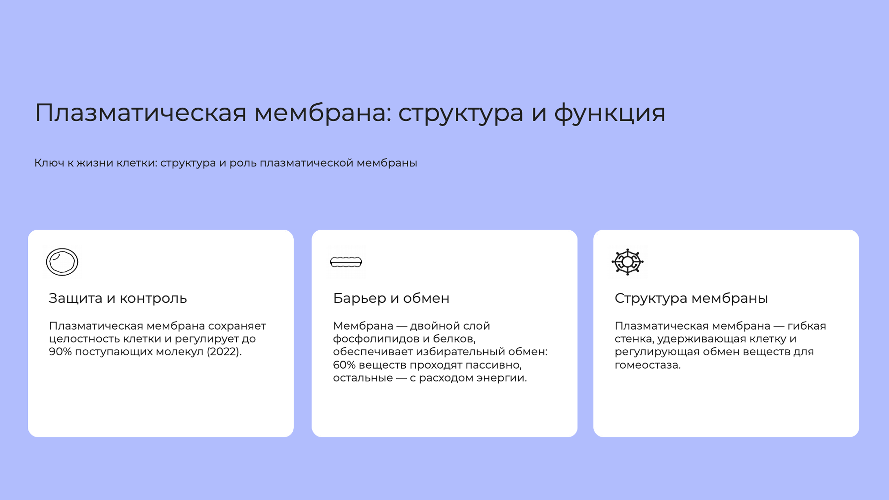 Слайд 4: Плазматическая мембрана