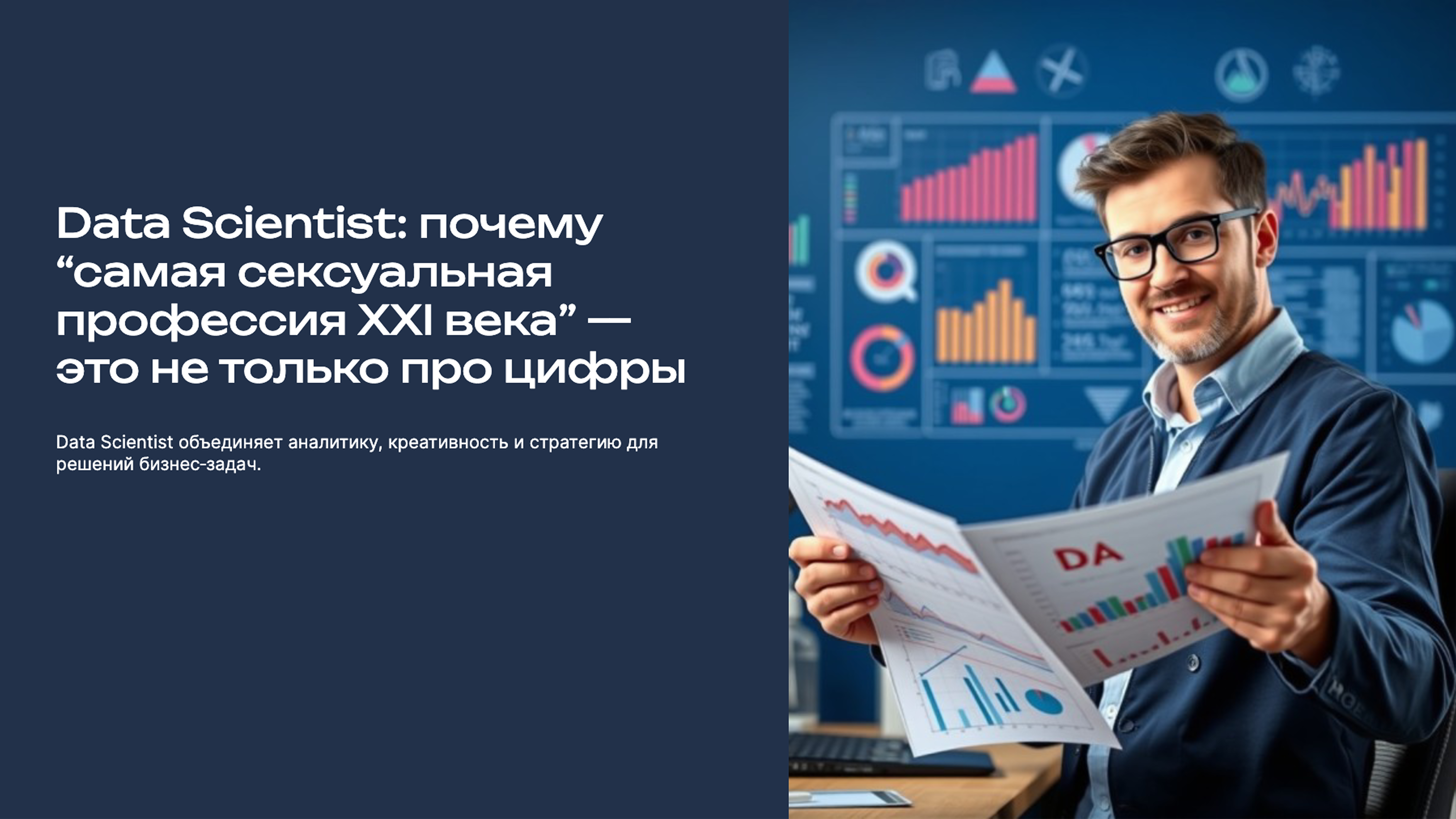 Превью презентации: Data Scientist: почему “самая сексуальная профессия XXI века” — это не только про цифры