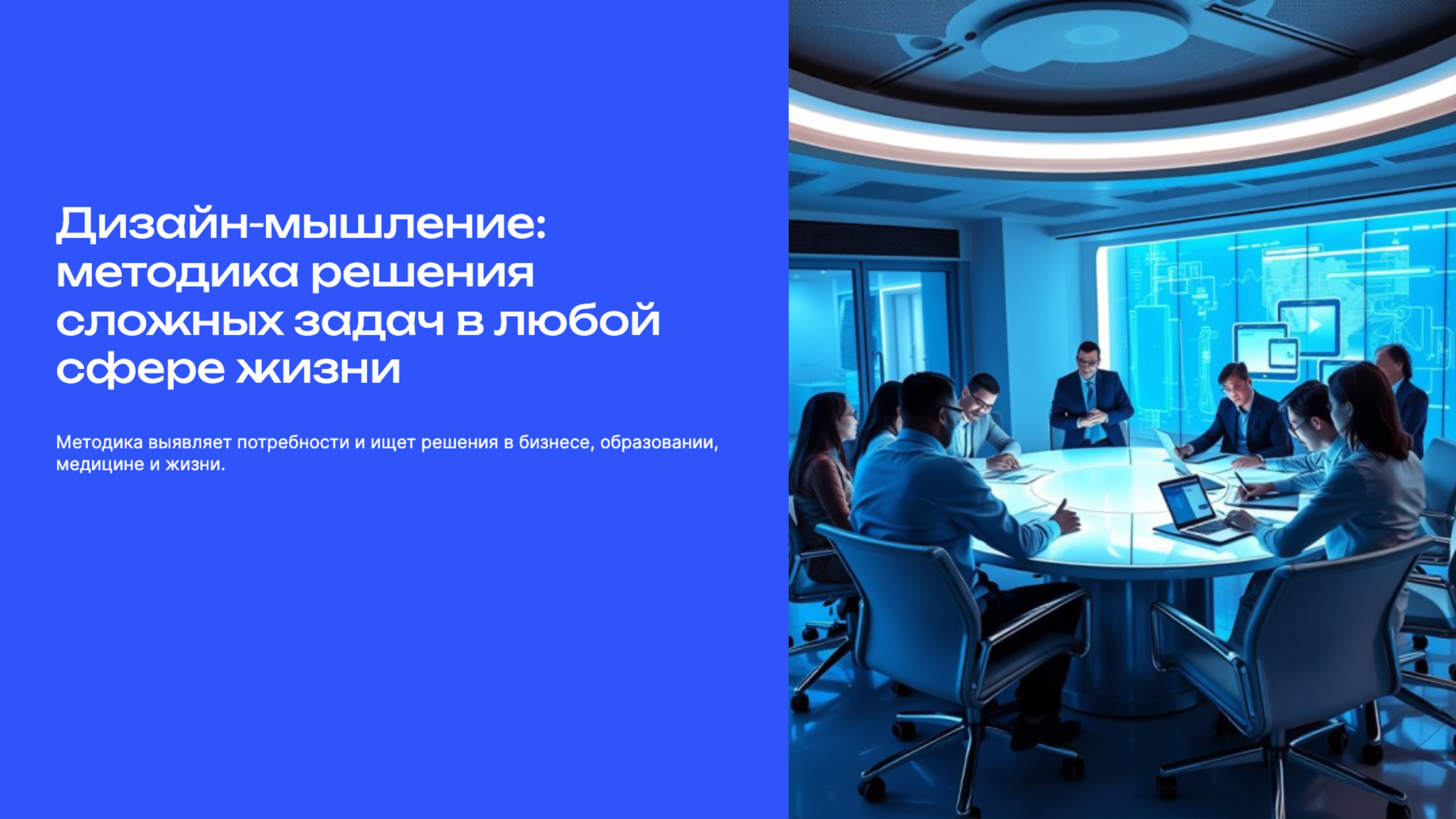 Слайд 1: Дизайн-мышление: методика решения сложных задач в любой сфере жизни