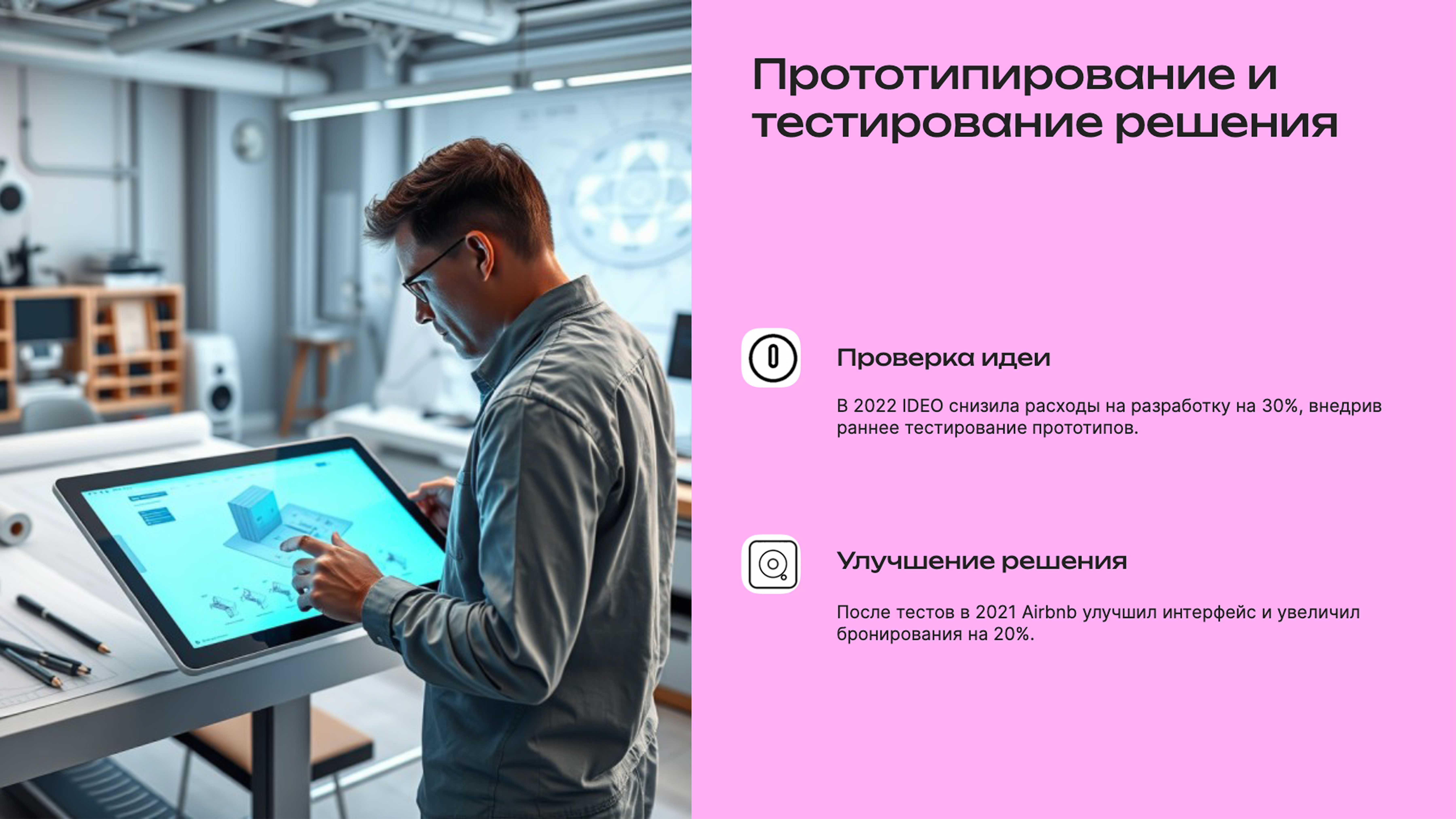 Слайд 8: Прототипирование и тестирование решения