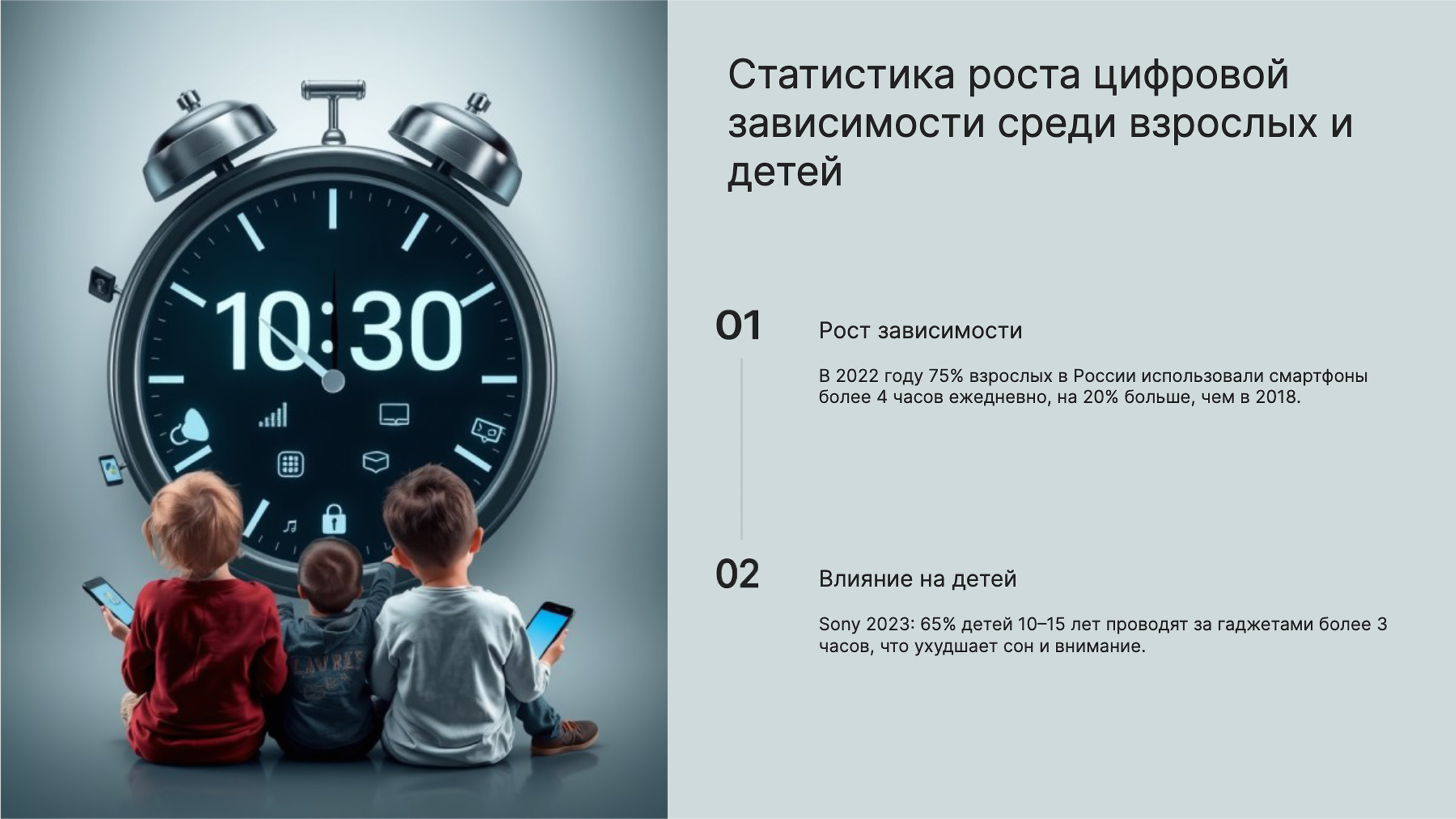 Слайд 2: Статистика использования смартфонов