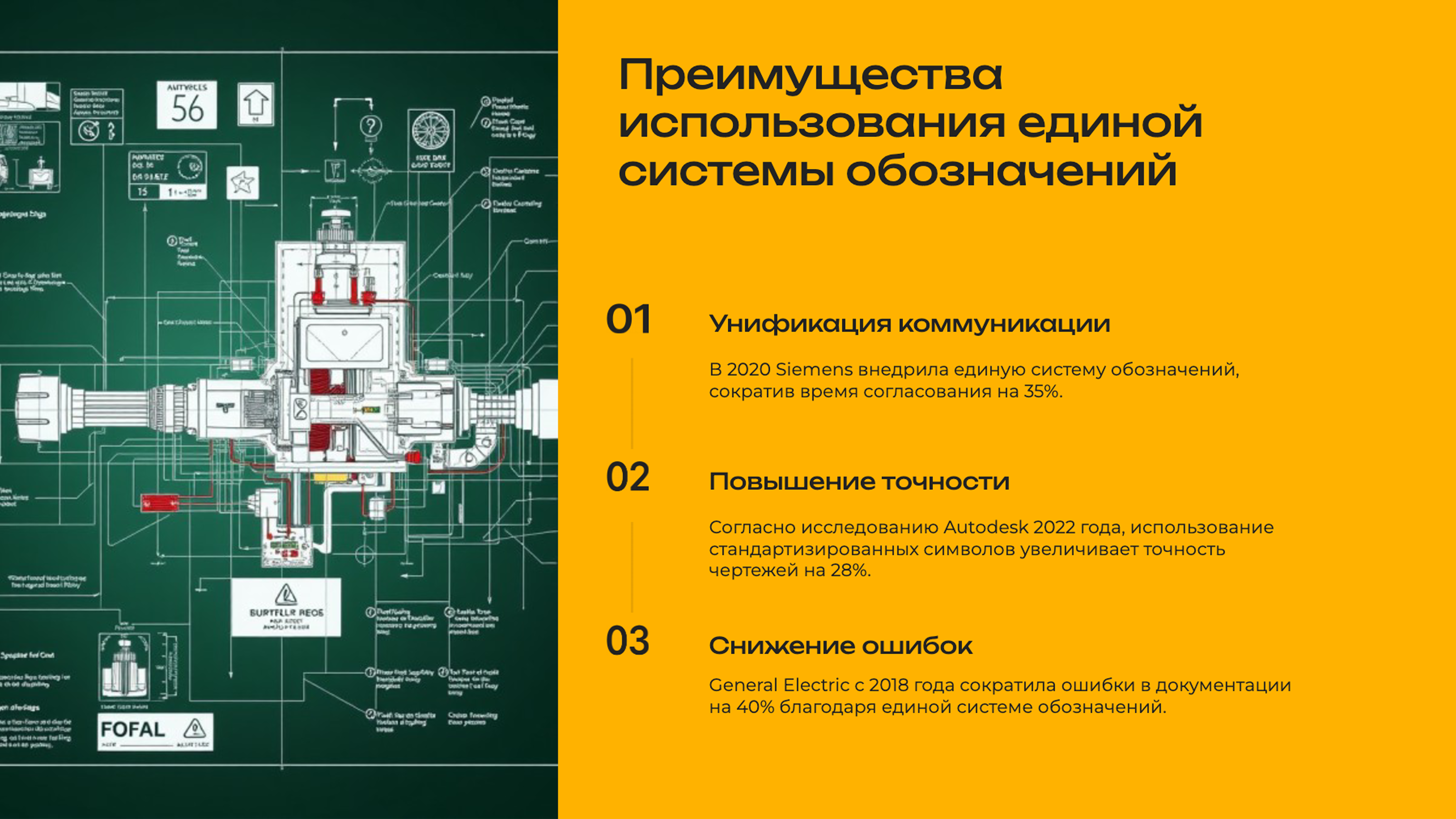 Слайд 8: Преимущества использования единой системы обозначений