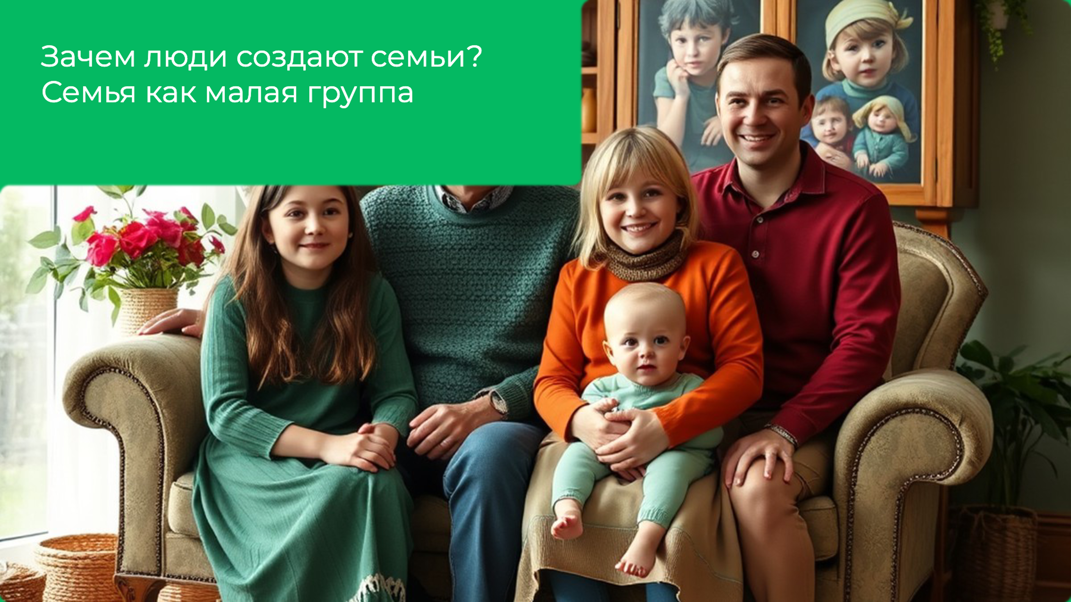 Превью презентации: Зачем люди создают семьи? Семья как малая группа