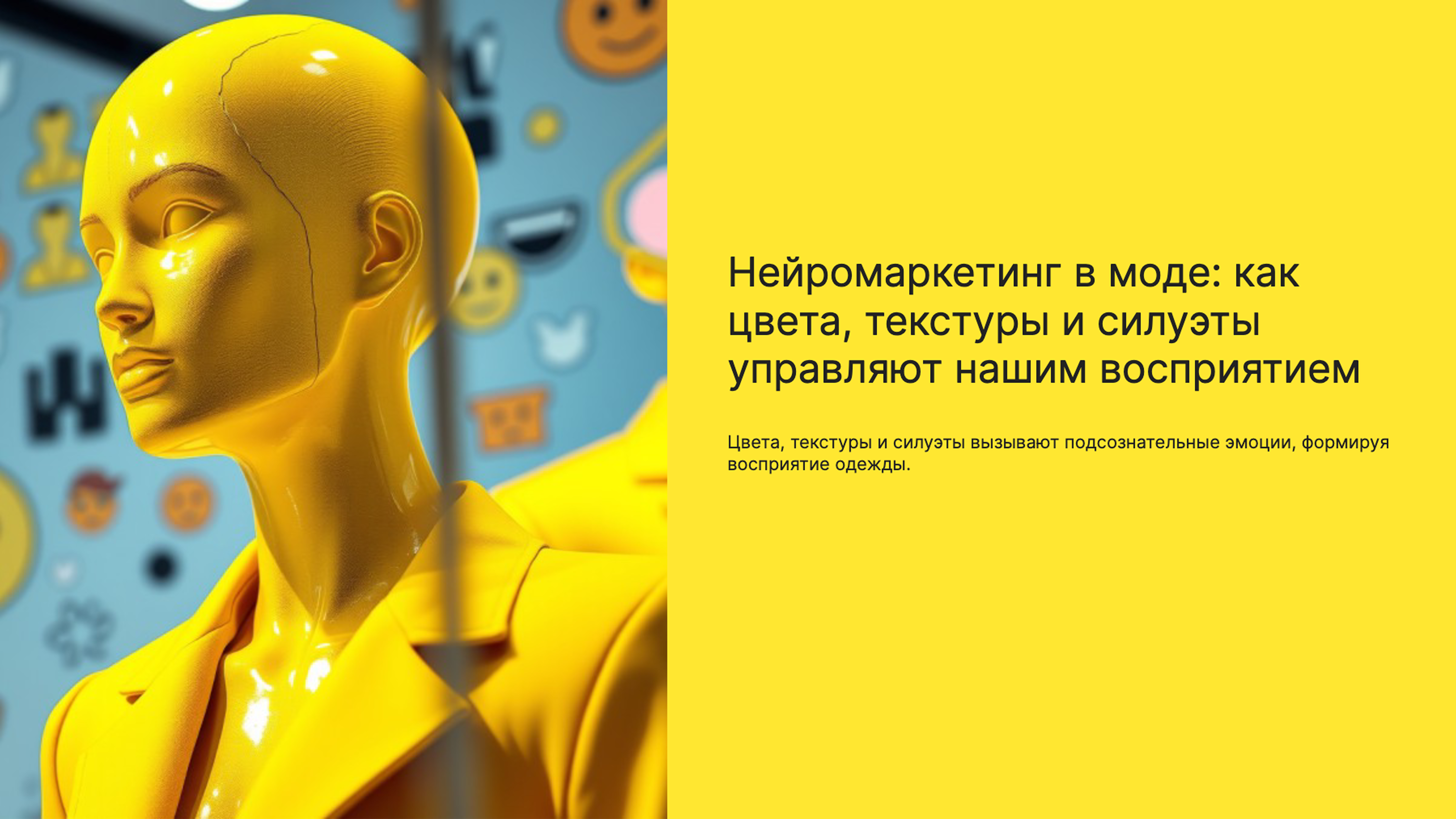 Превью презентации: Нейромаркетинг в моде: как цвета, текстуры и силуэты управляют нашим восприятием