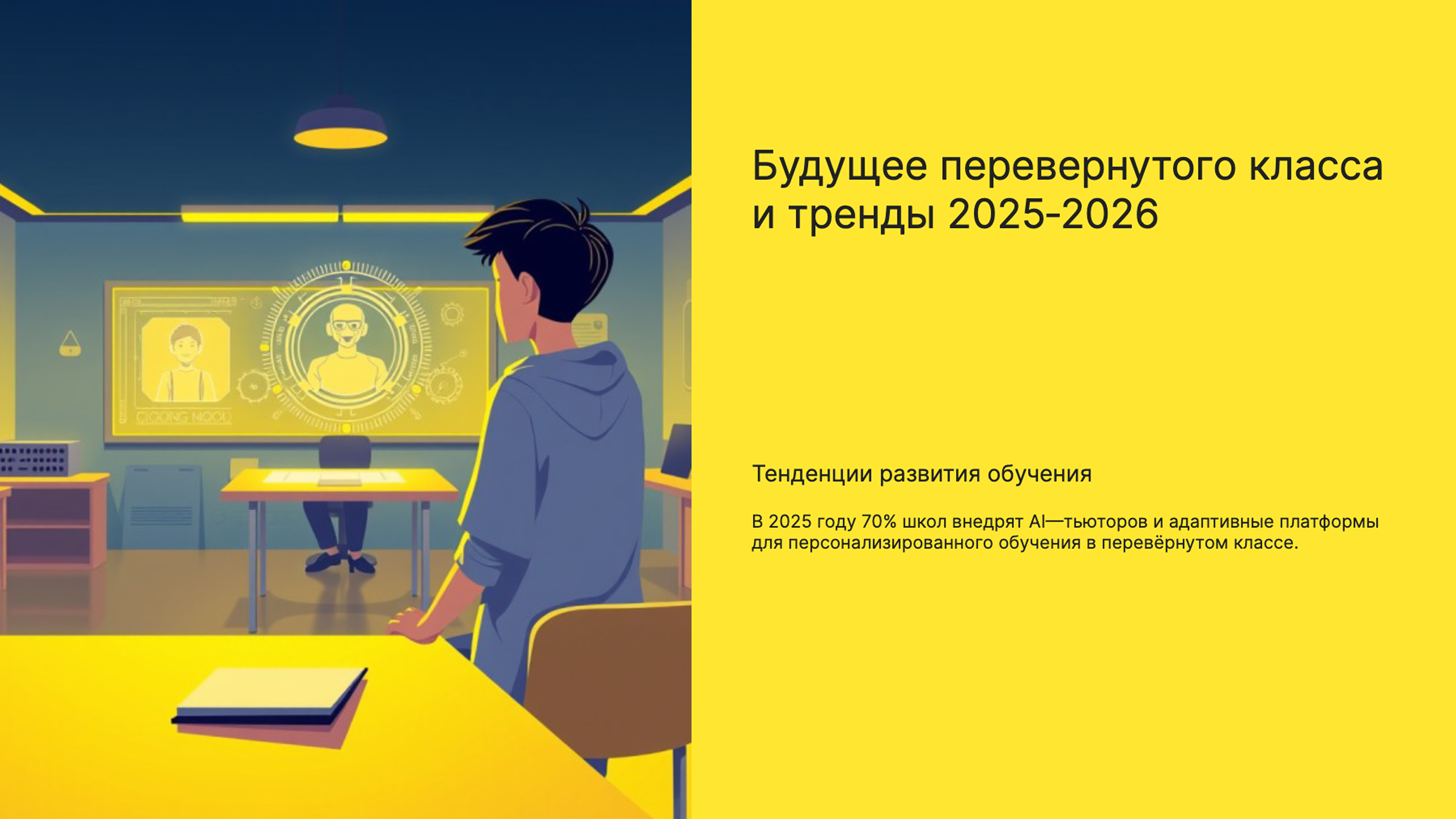 Слайд 9: Будущее перевернутого класса и тренды 2025-2026