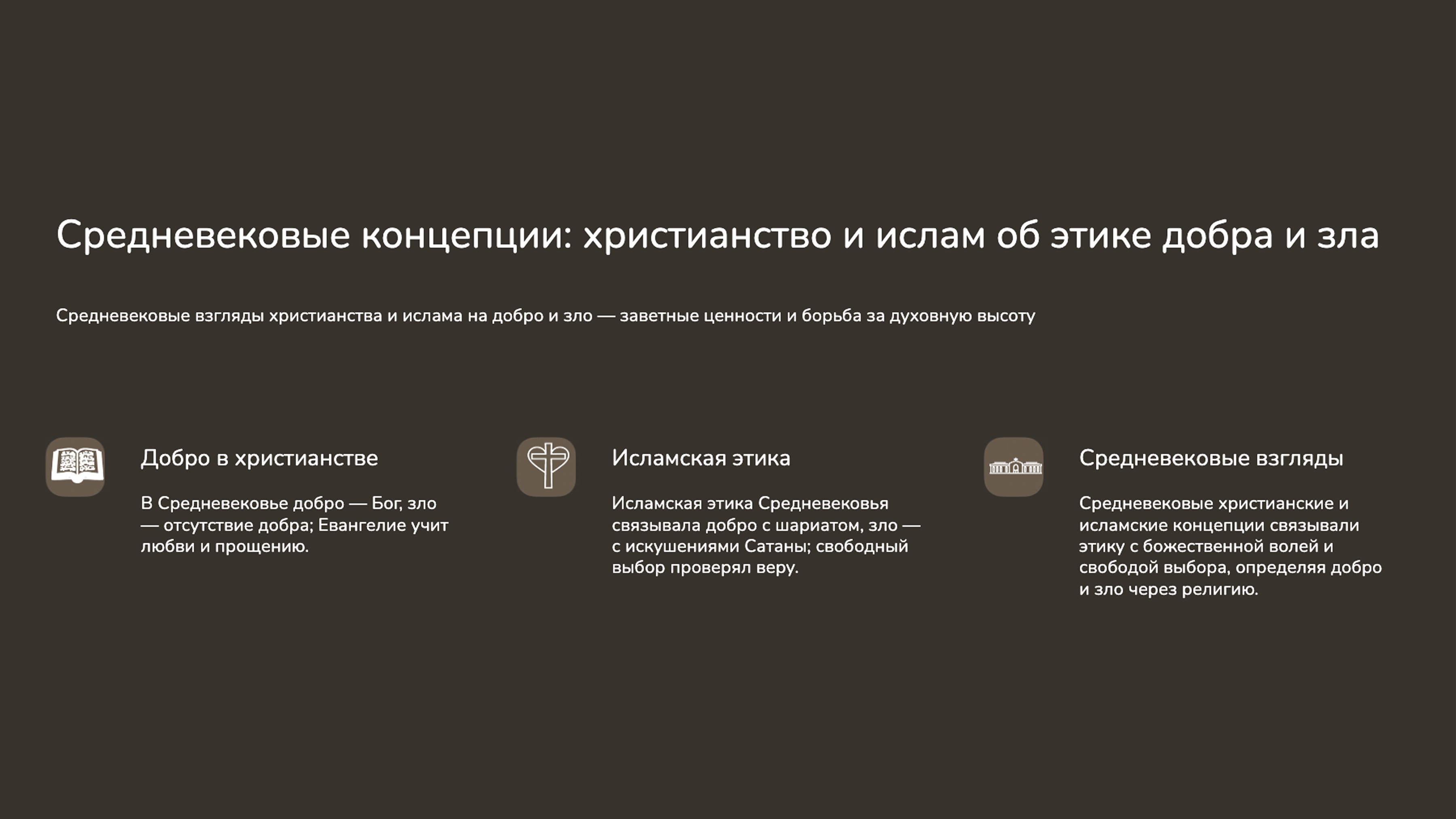 Слайд 5: Средневековые взгляды