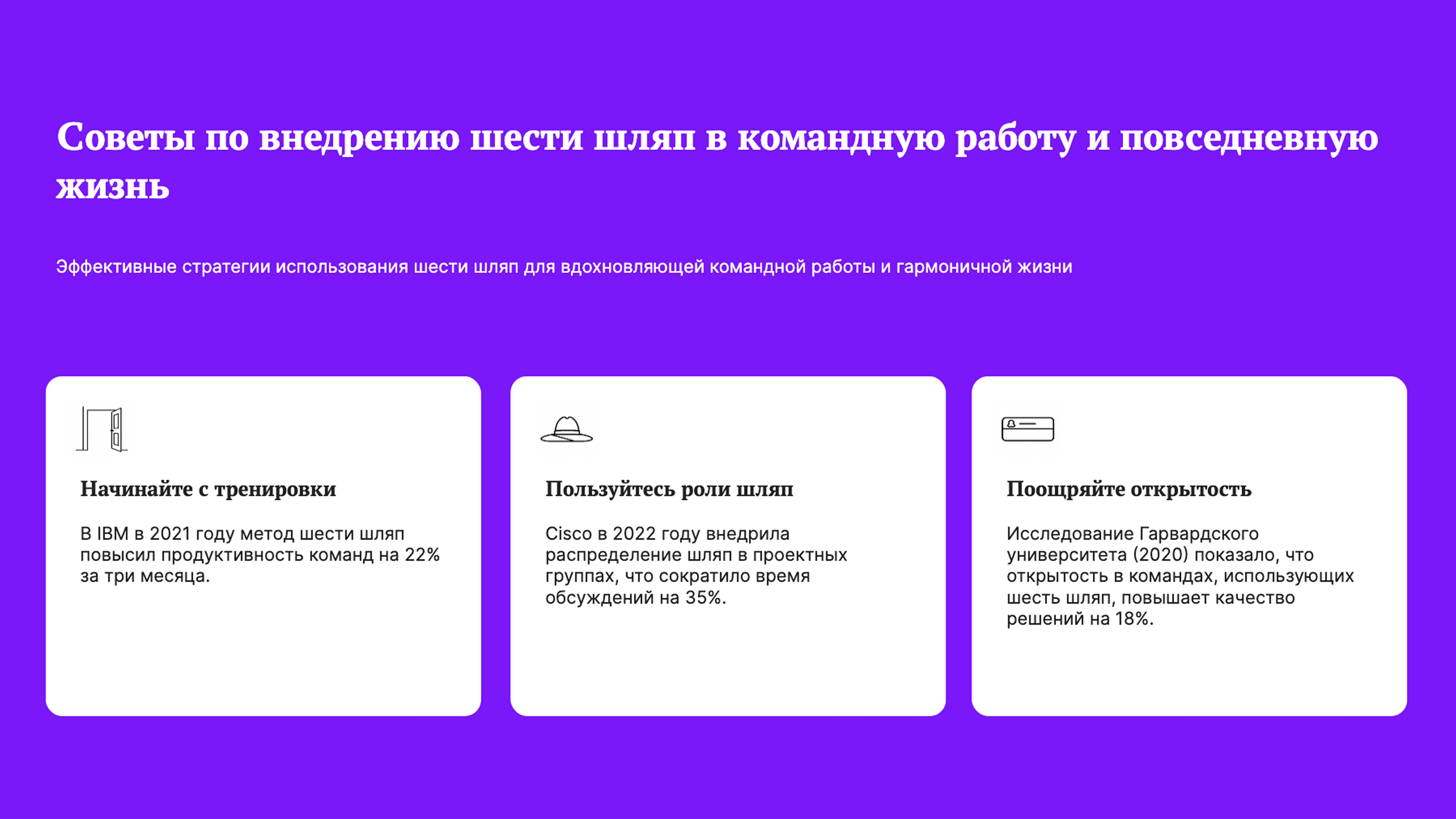 Слайд 9: Эффективные стратегии использования шести шляп