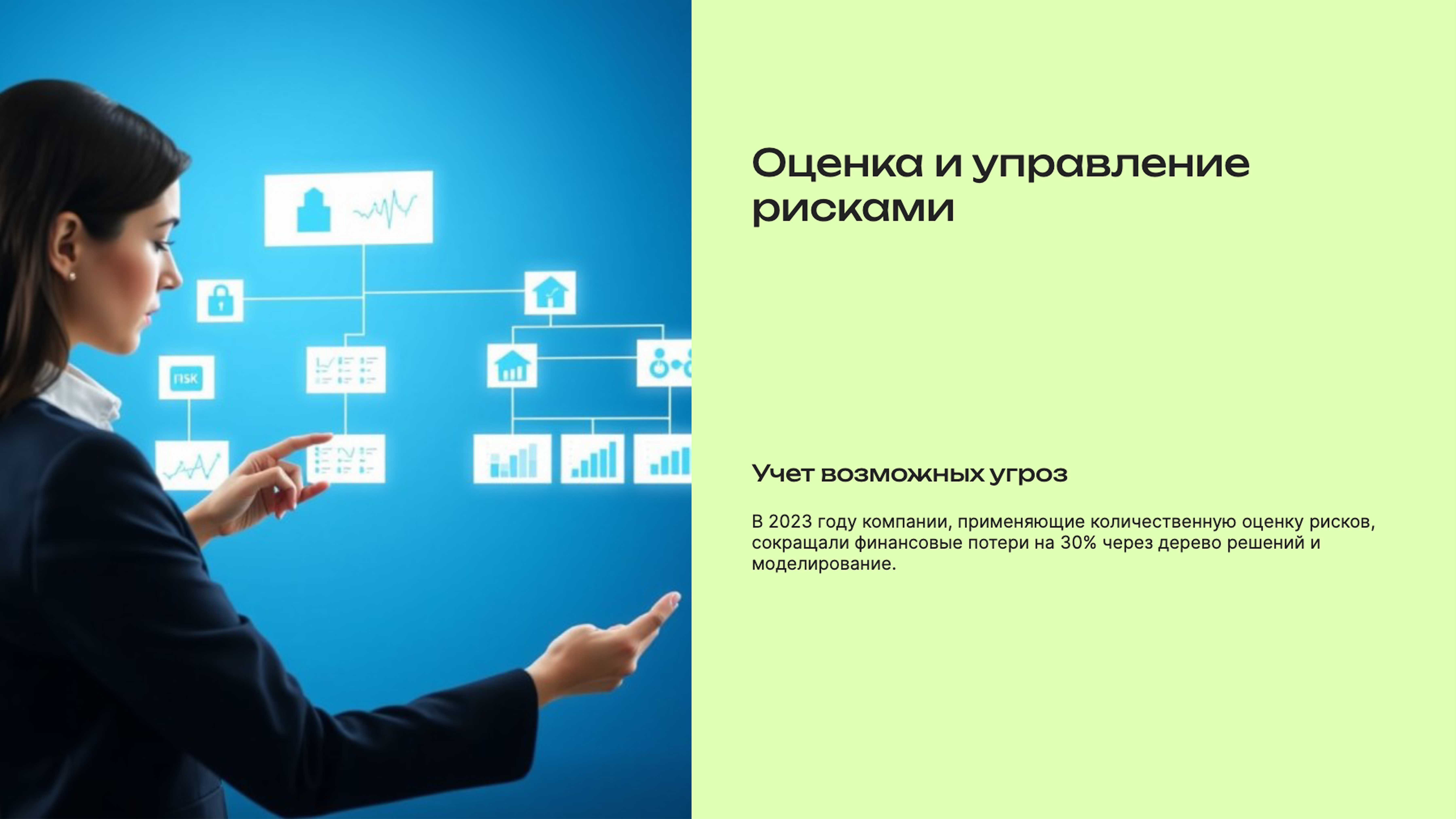 Слайд 6: Оценка и управление рисками