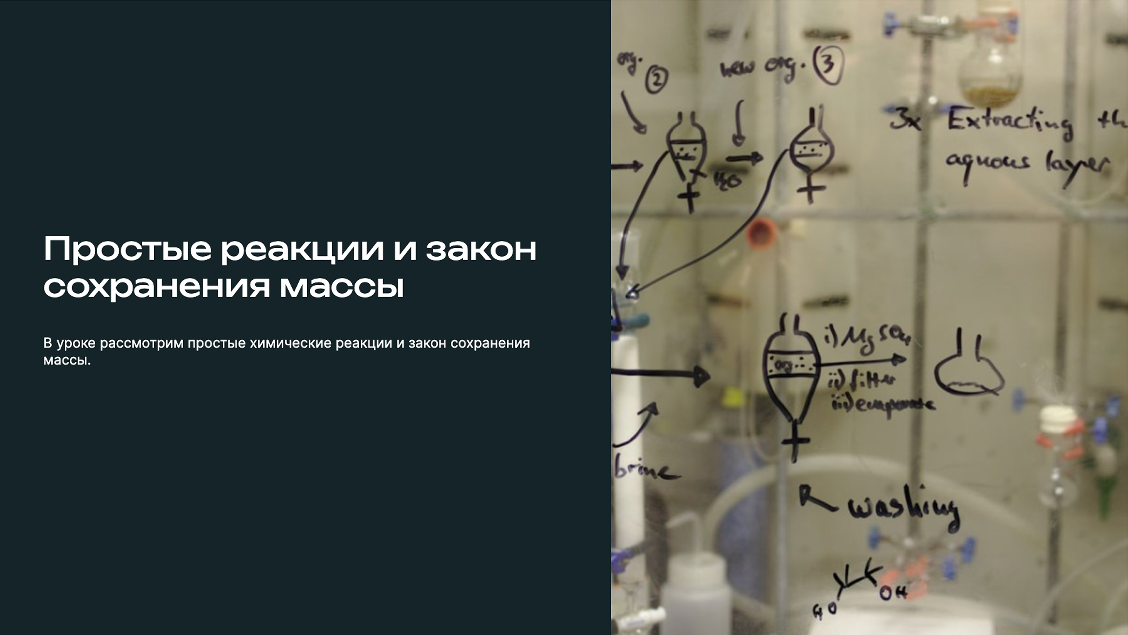 Слайд 1: Химические реакции