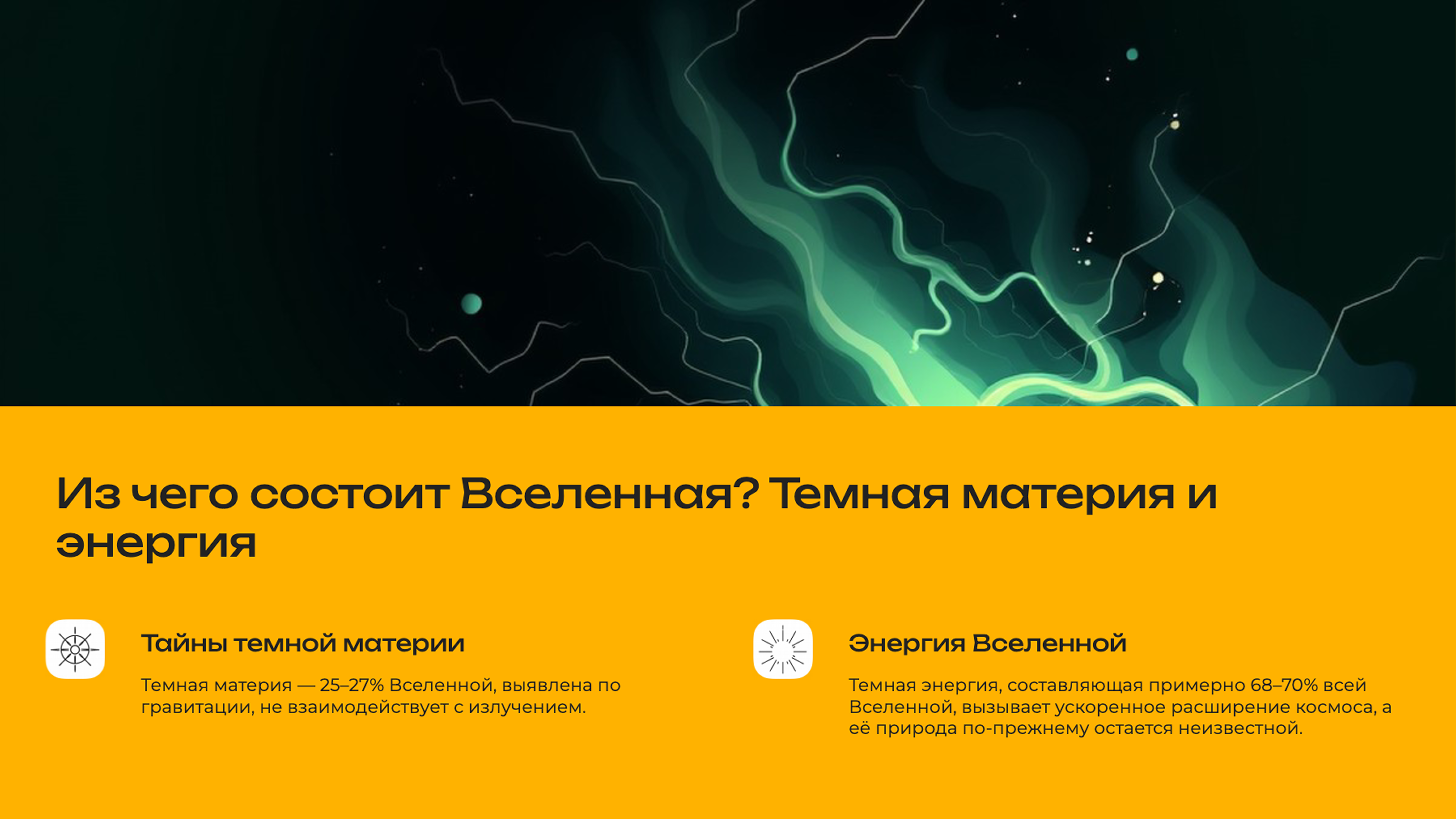 Слайд 2: Из чего состоит Вселенная?