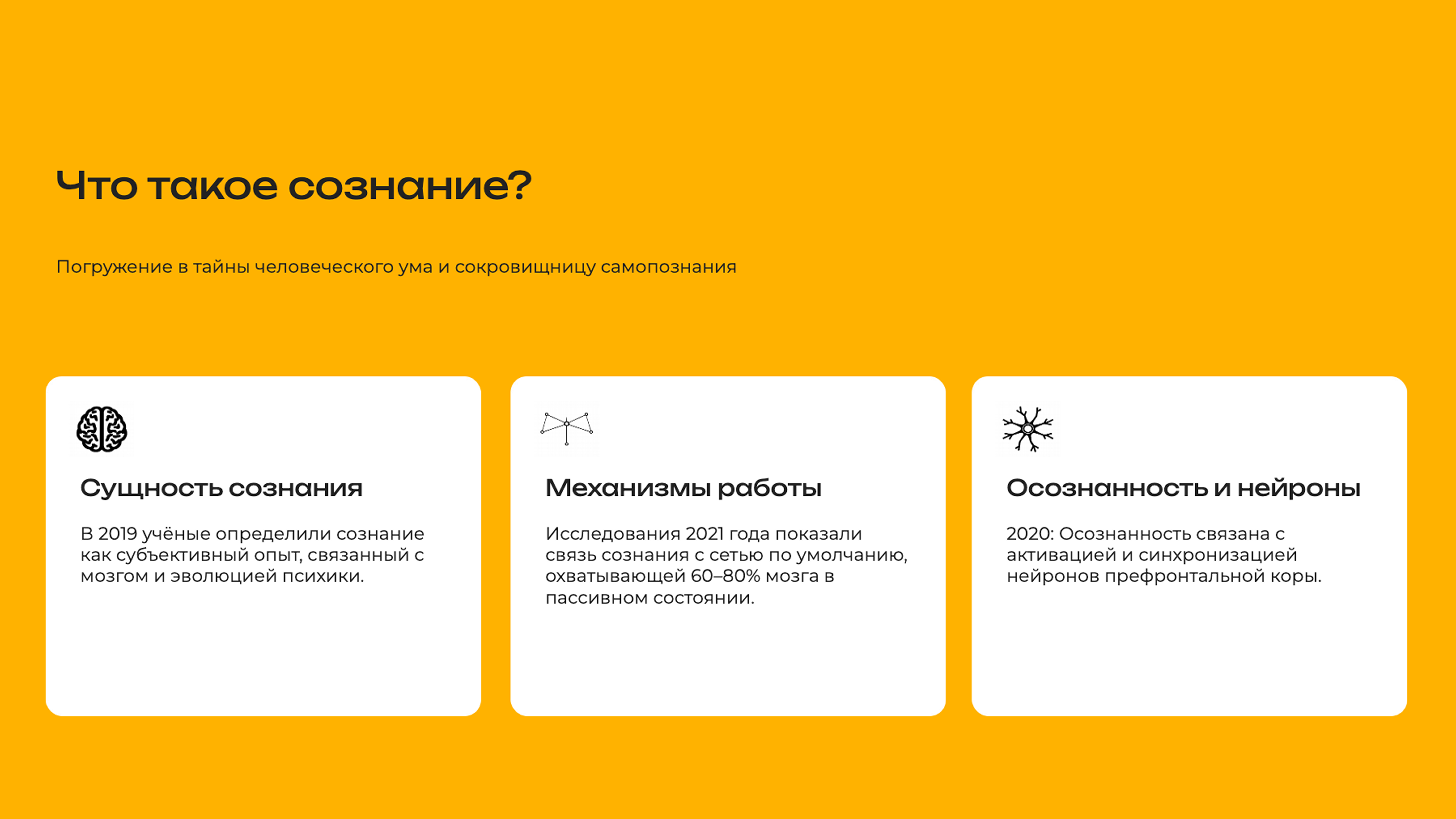 Слайд 4: Погружение в тайны человеческого ума и сокровищницу самопознания