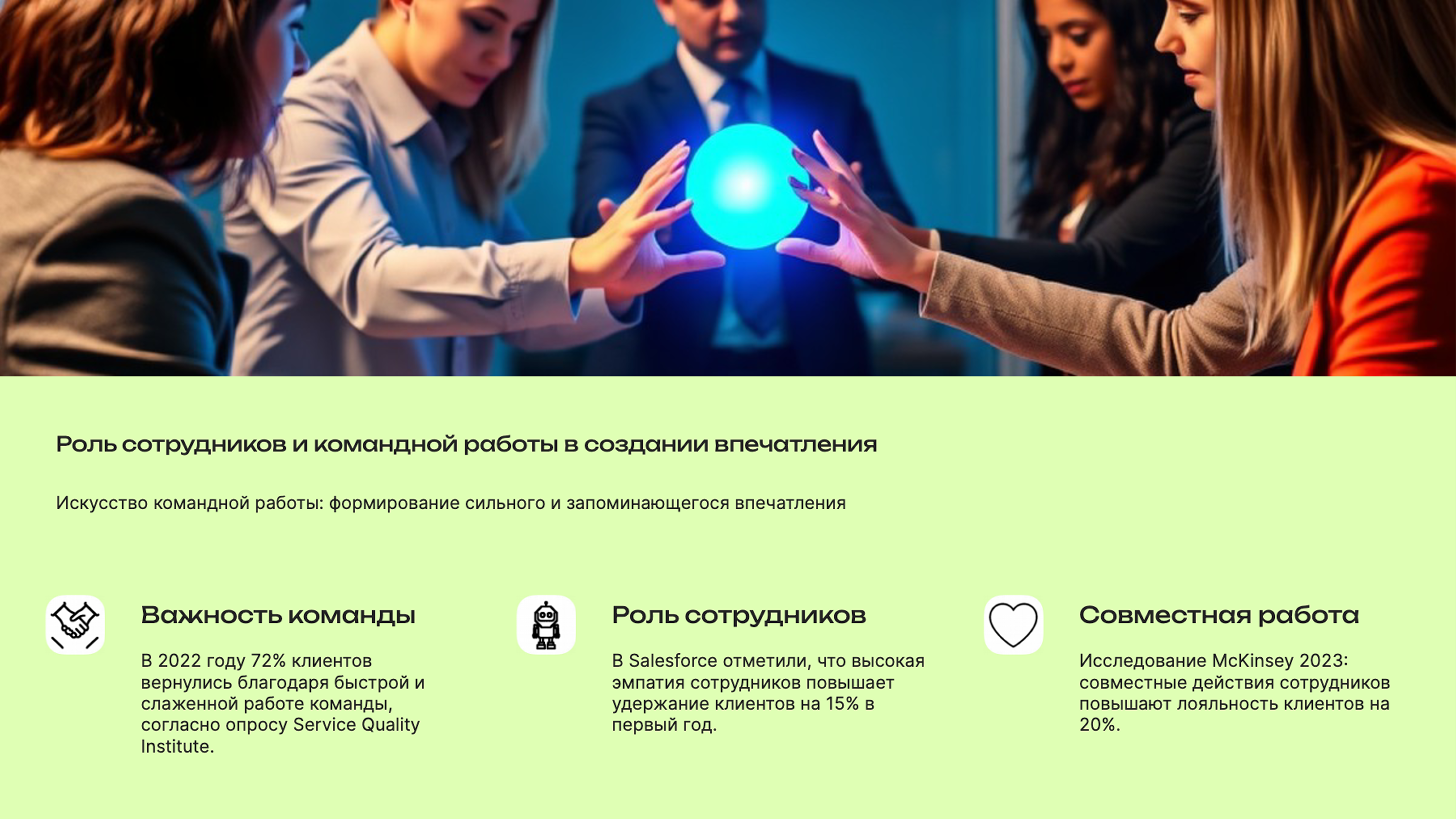 Слайд 4: Искусство командной работы