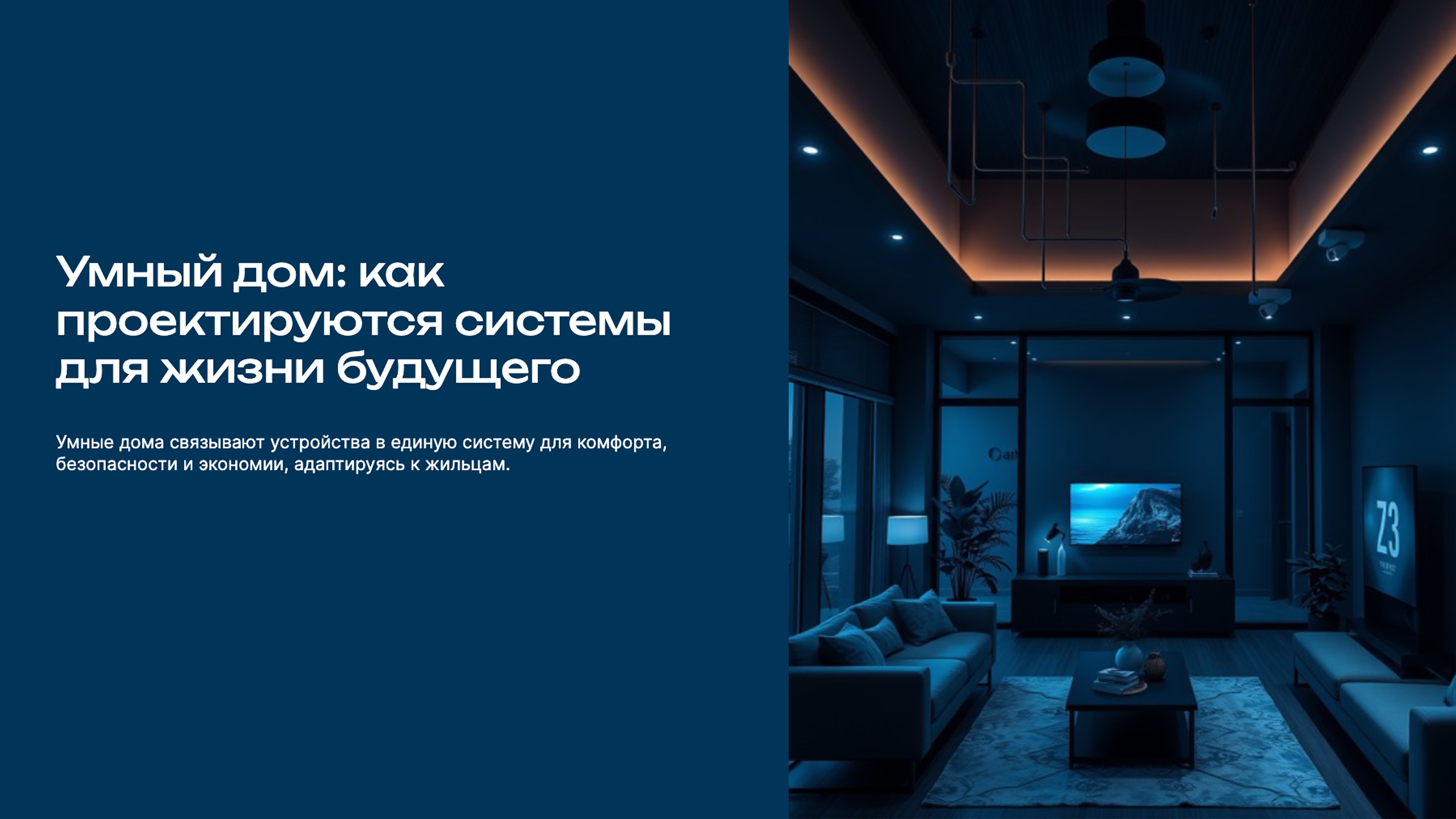 Слайд 1: Умный дом: как проектируются системы для жизни будущего