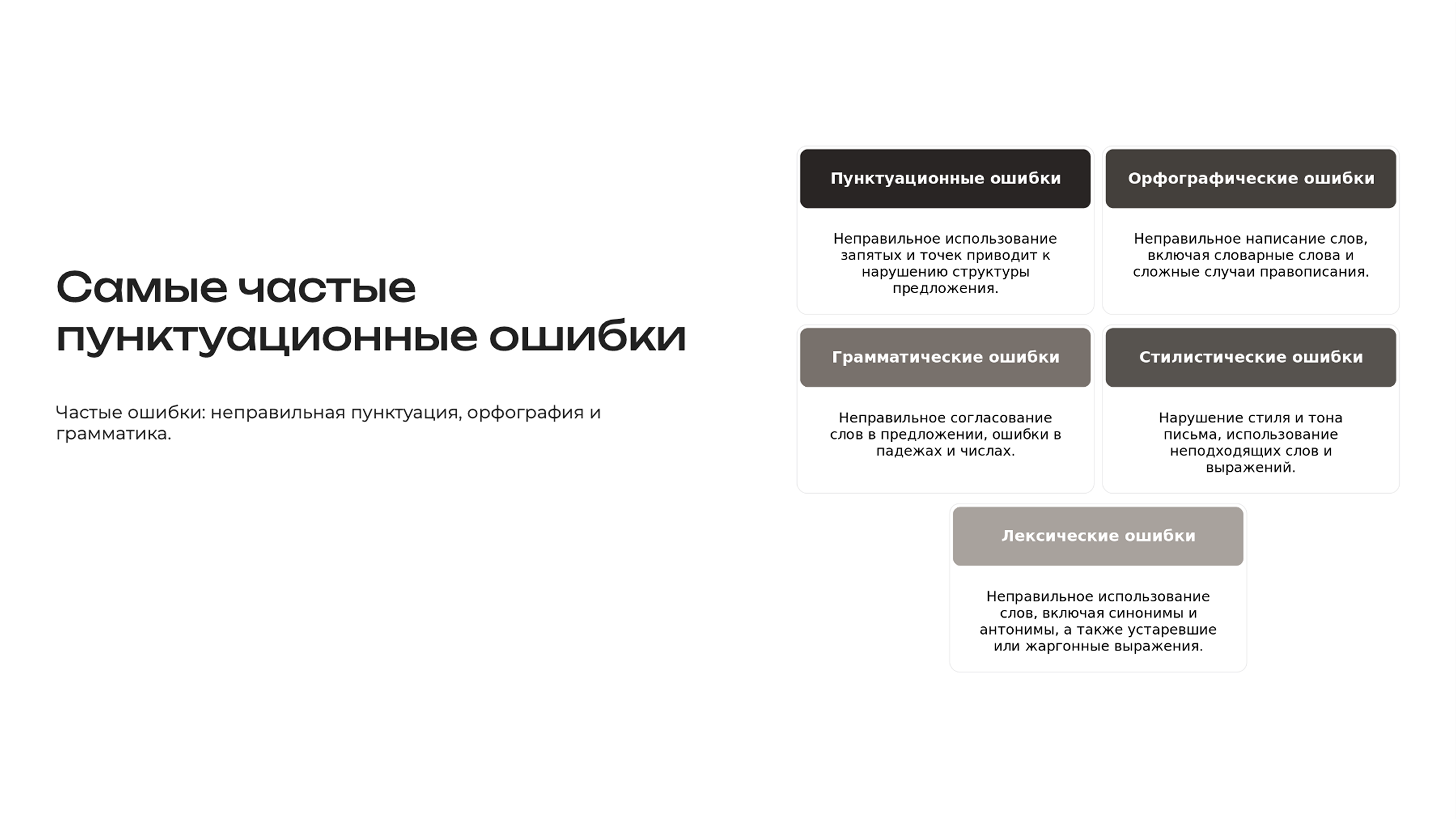 Слайд 7: Частые ошибки