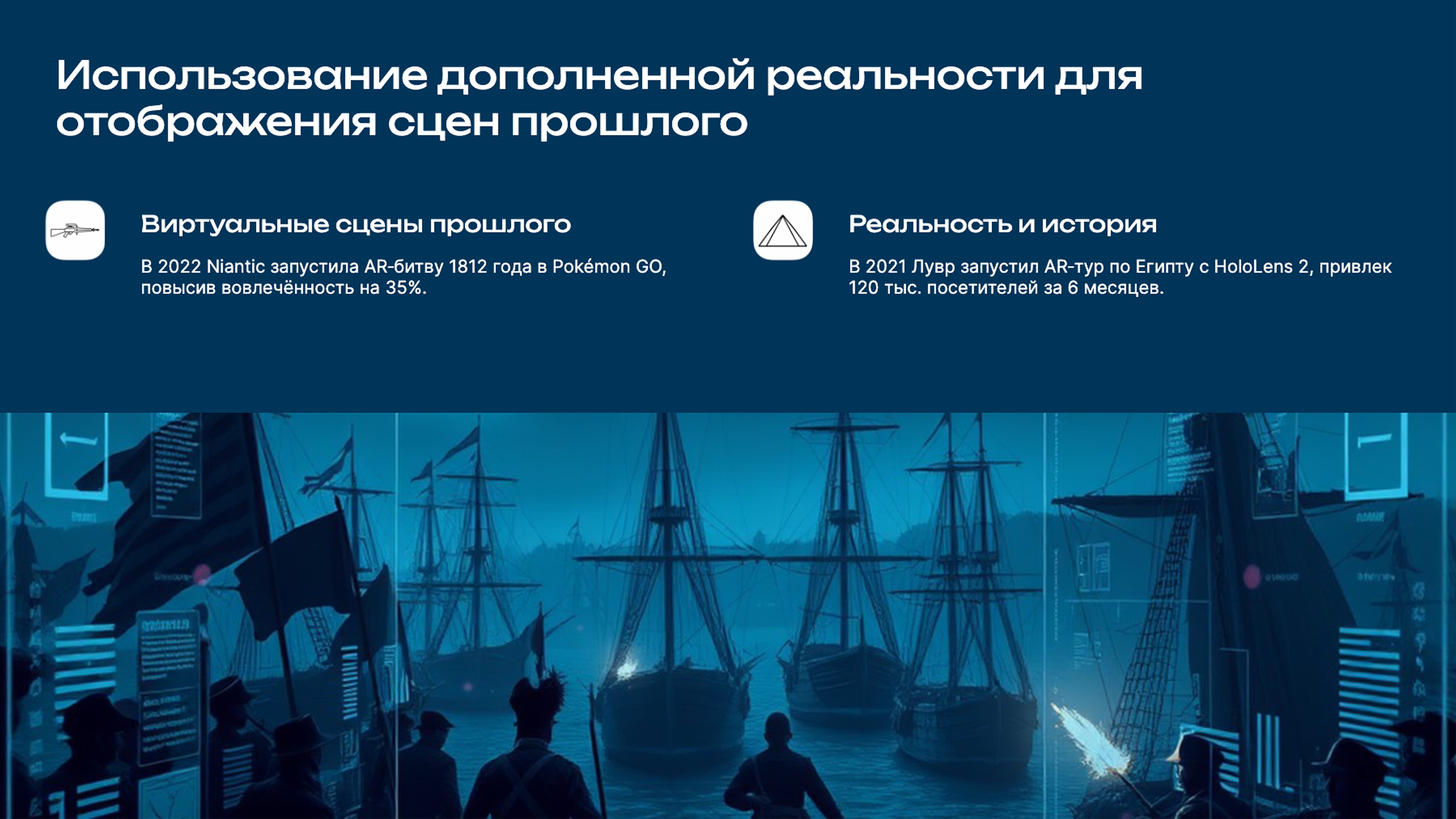 Слайд 5: Использование дополненной реальности