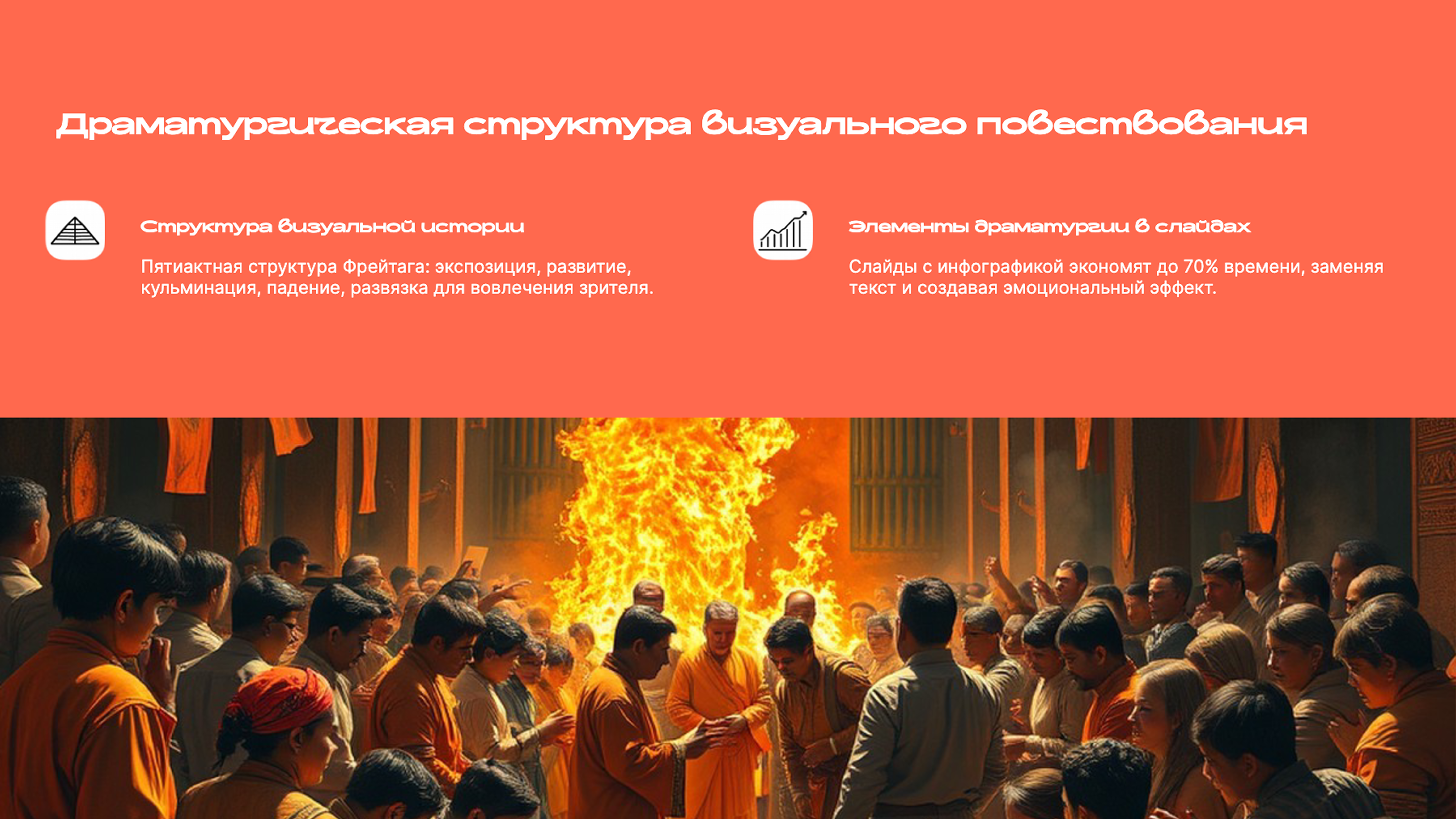 Слайд 5: Драматургическая структура визуального повествования